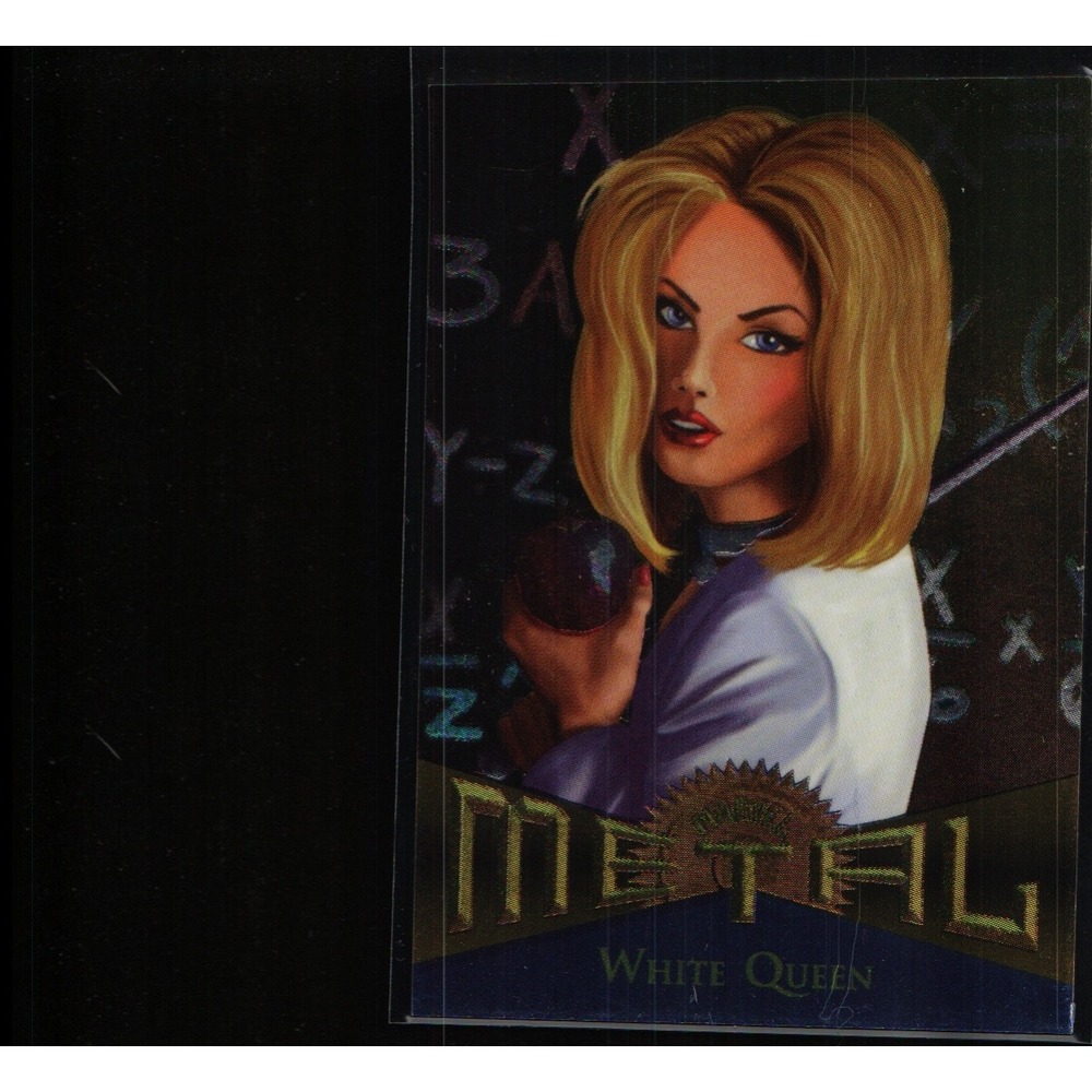 1995 Fleer Marvel Metal White Queen Emma Frost #124 Base Trading Card